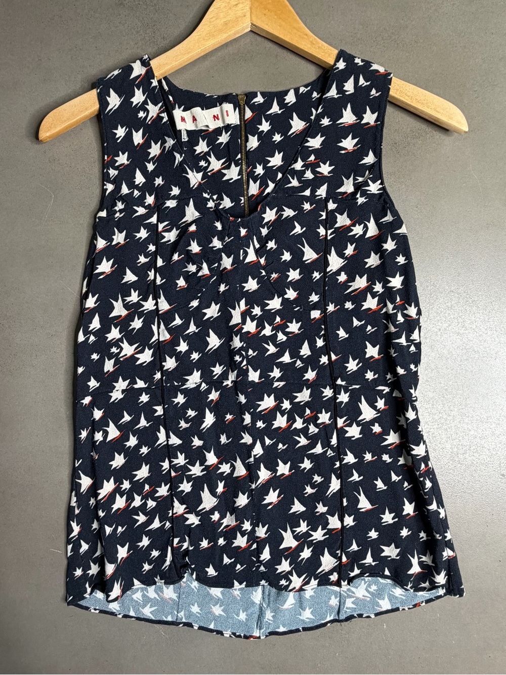 Marni Modello Commessa Tunic Top Zip Blouse - NWOT
